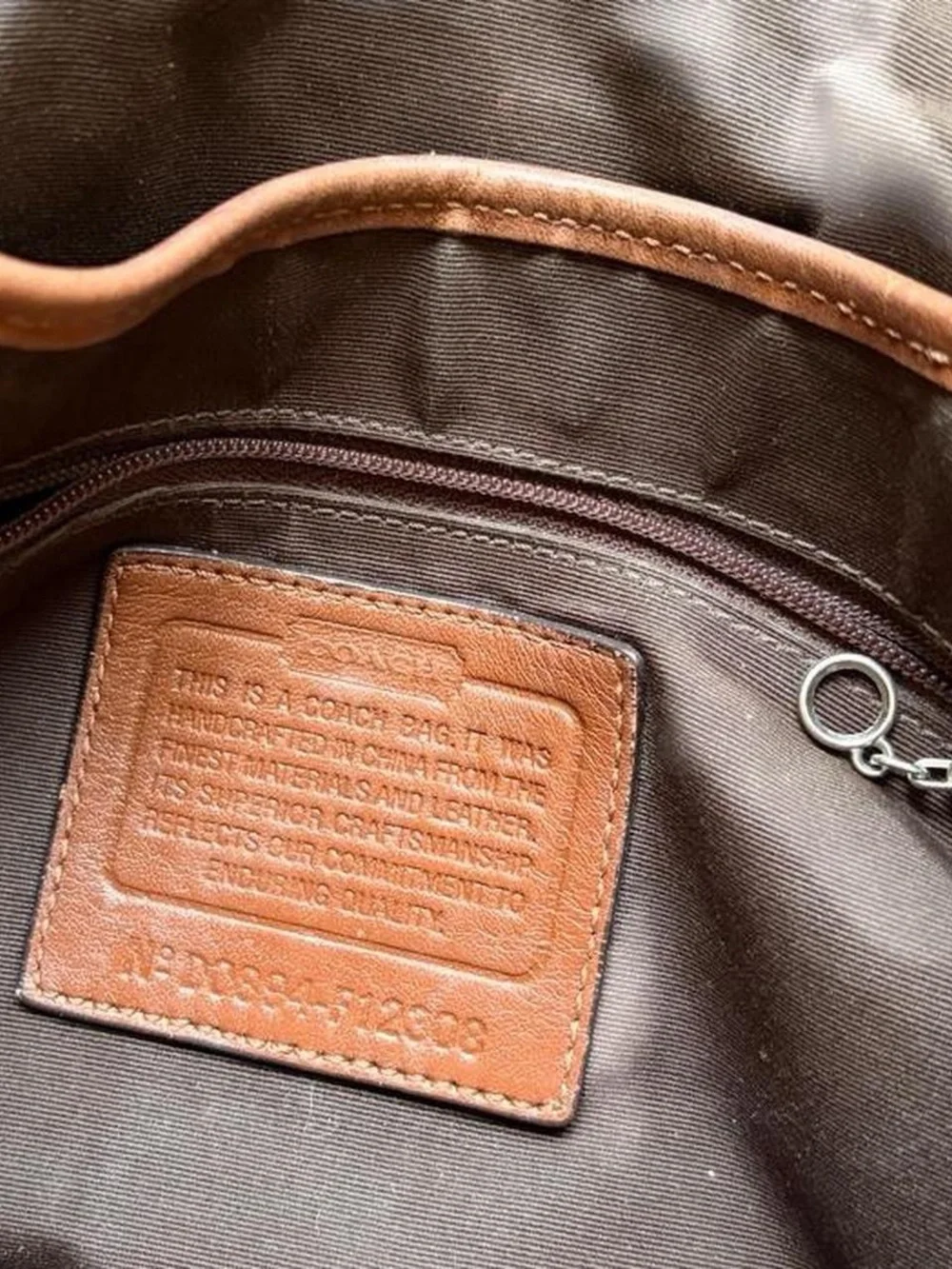 Coach Tan & Brown Signature Canvas Shoulder Bag